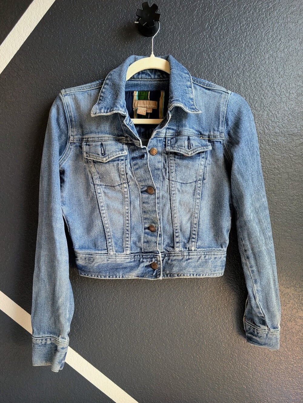 Abercrombie & Fitch Light Blue Denim Jacket